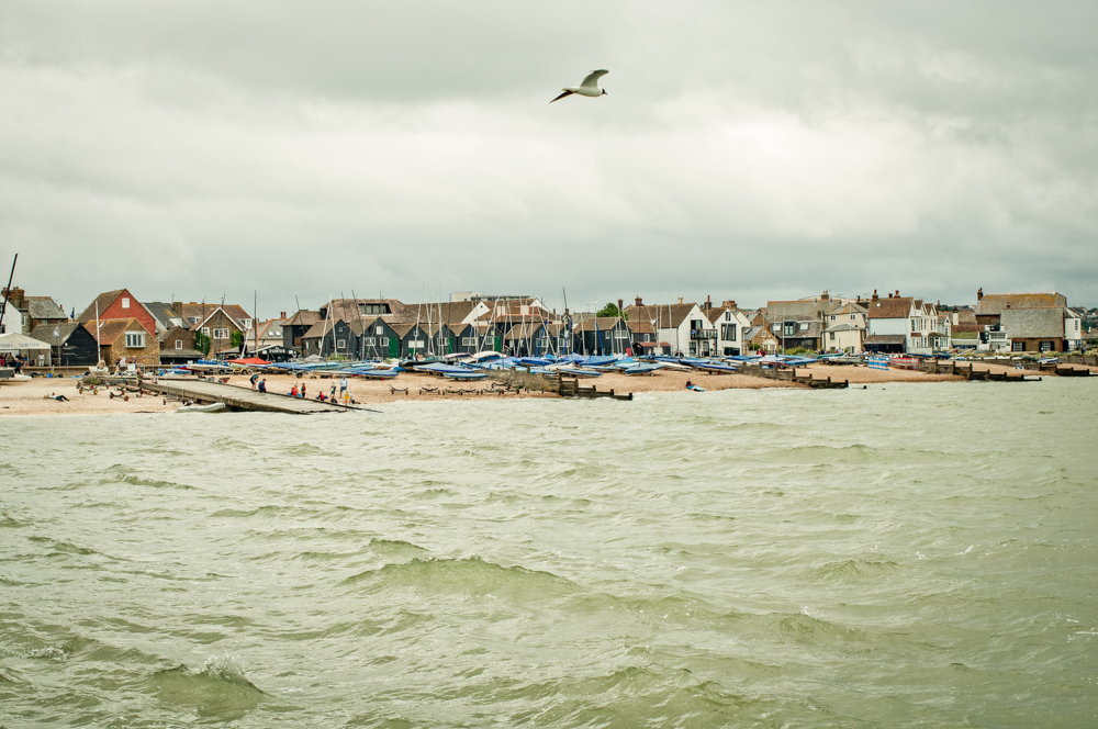 The RNLI Whitstable Lifeboat Station and the view from the main pier.