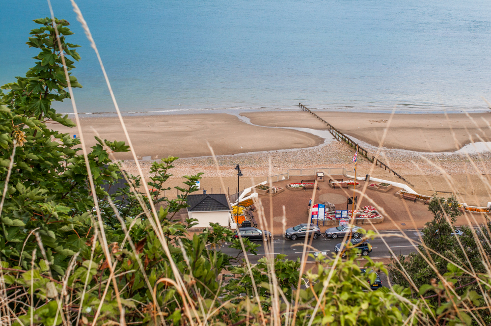 The Shanklin Seafront that could be accessed via steep steps or a lift.