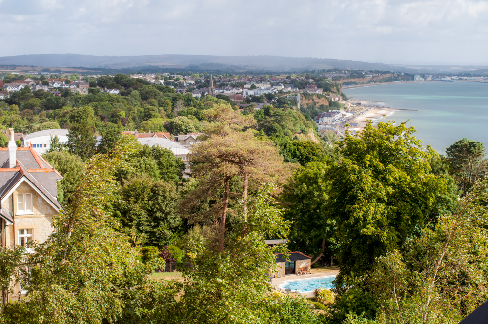 View of the seafront from the apartment window.